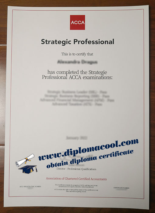 ACCA Strategic Professional certificate