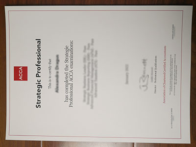 ACCA Strategic Professional certificate1