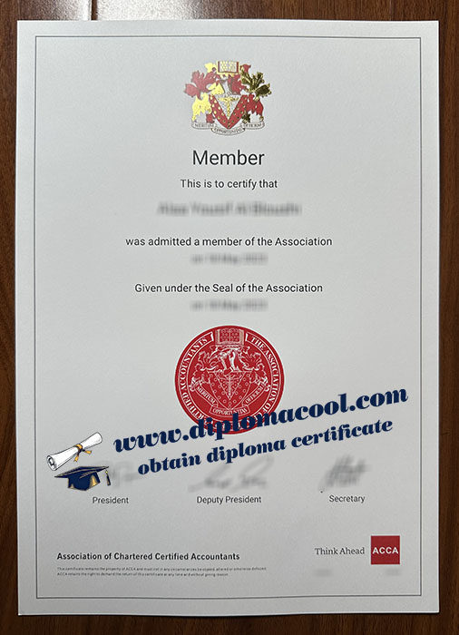 ACCA certificate