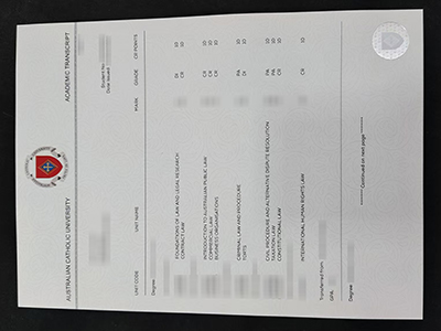 Australian Catholic University transcript1