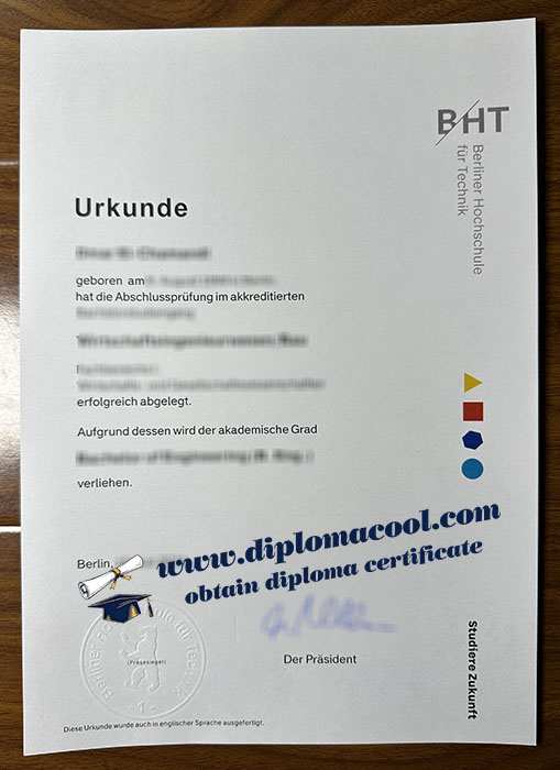 BHT Berlin diploma