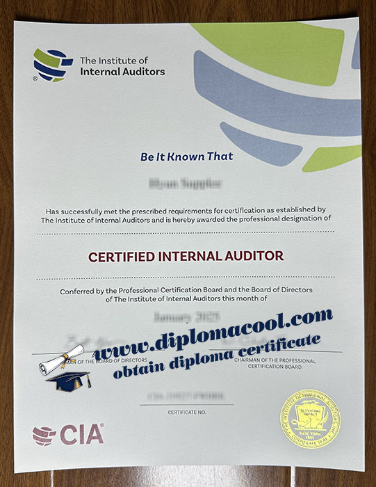 CIA certificate