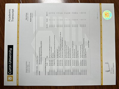 Curtin University transcript1