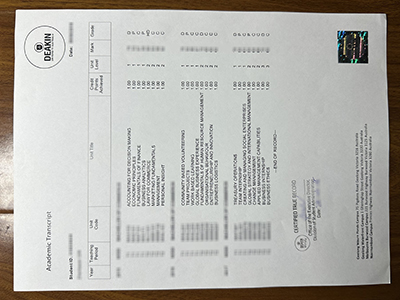Deakin University transcript1