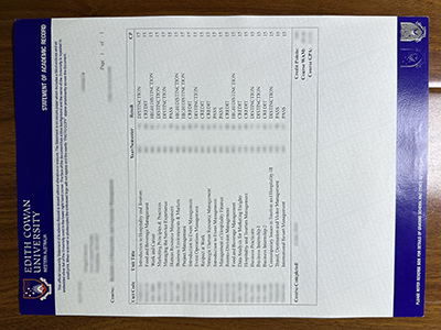 Edith Cowan University transcript1