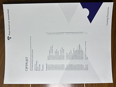 Hogeschool van Amsterdam transcript1