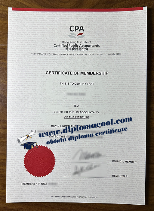 Hong Kong CPA certificate