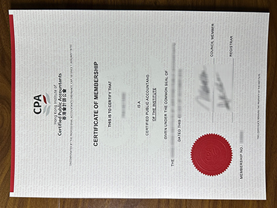 Hong Kong CPA certificate1