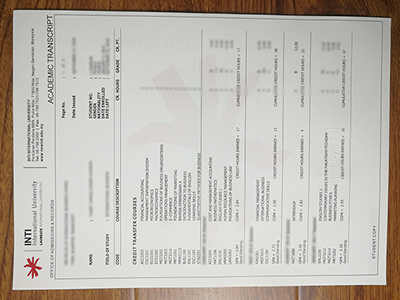 INTI International University transcript1