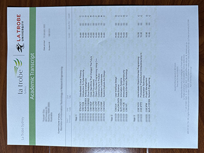 La Trobe University transcript1