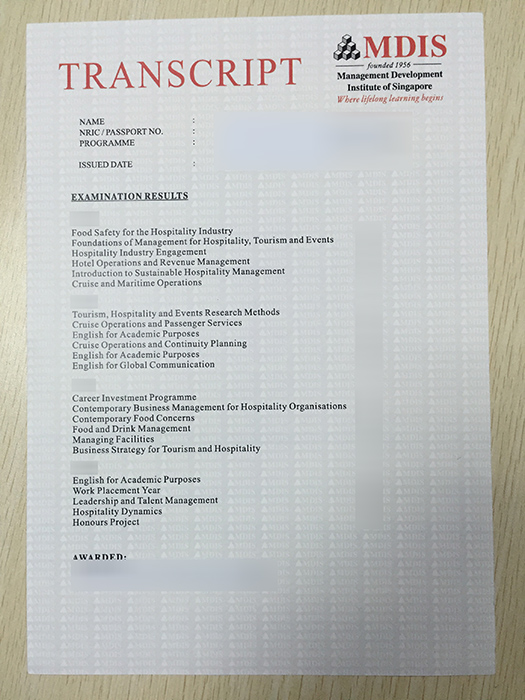 MDIS transcript