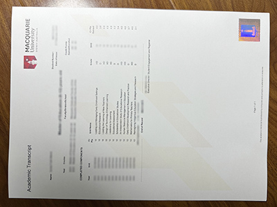 Macquarie University transcript1