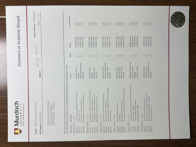 Murdoch University transcript1