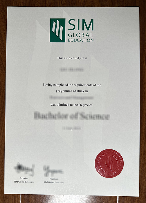 SIM Global Education diploma