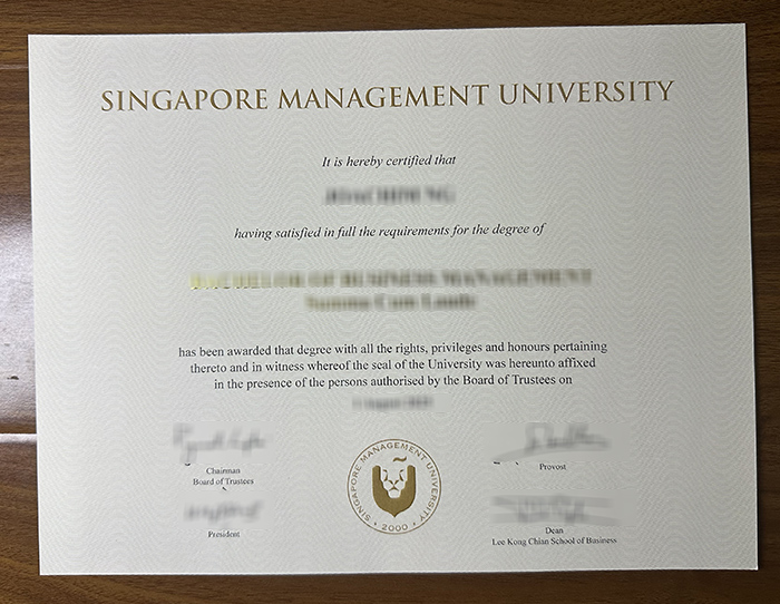 Singapore Management University diploma