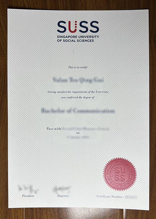 Singapore University of Social Sciences diploma