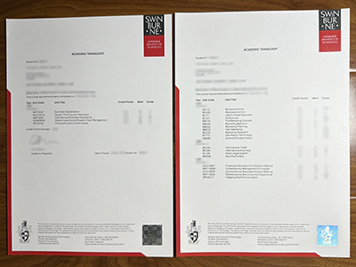 Swinburne University of Technology transcript1