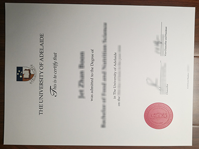 University of Adelaide diploma1