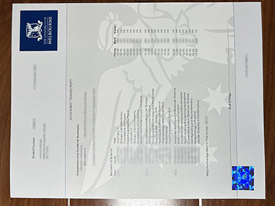 University of Melbourne transcript1