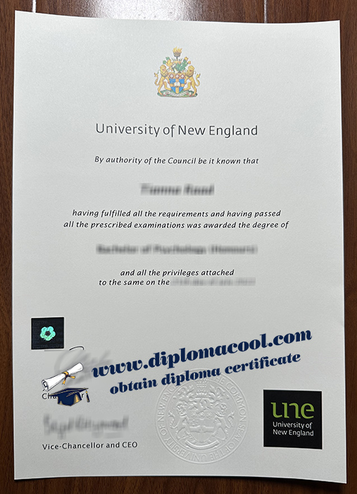 University of New England diploma