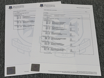 University of Queensland transcript1