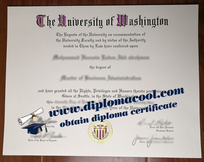 University of Washington diploma