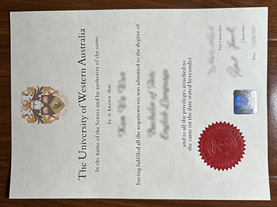 University of Western Australia diploma1