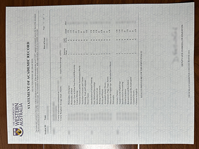 University of Western Australia transcript1