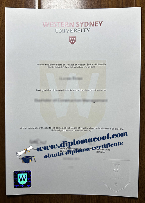 Western Sydney University diploma