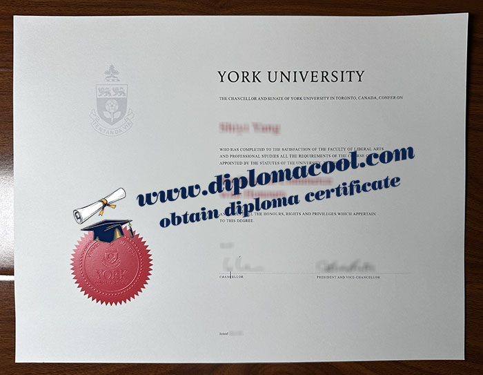 York University diploma