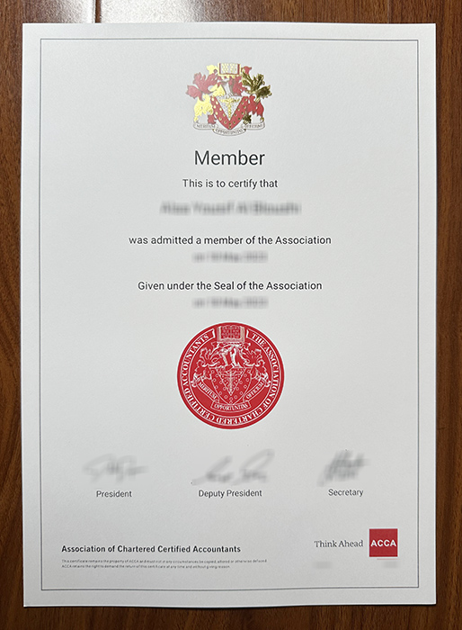 ACCA Certificate