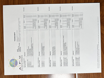 Asia Pacific University transcript1
