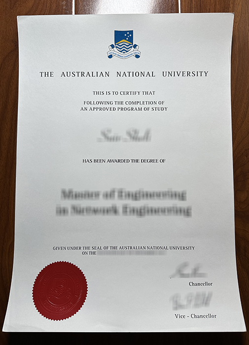Australian National University diploma