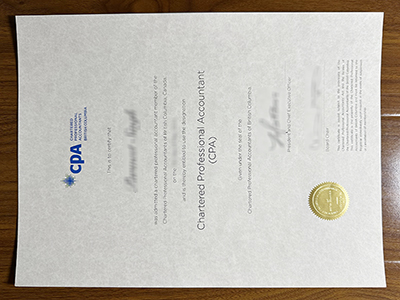 British Columbia CPA certificate1