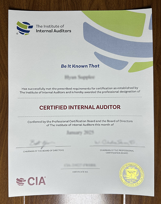 CIA Certificate