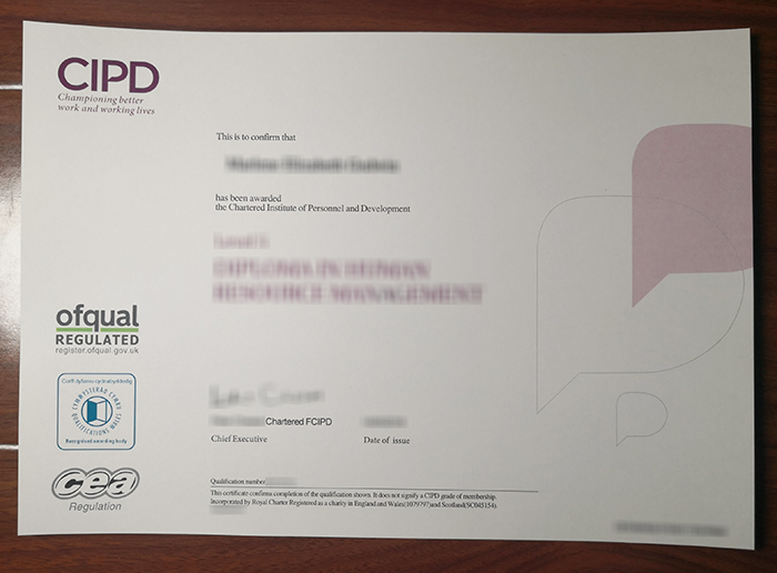 CIPD certificate
