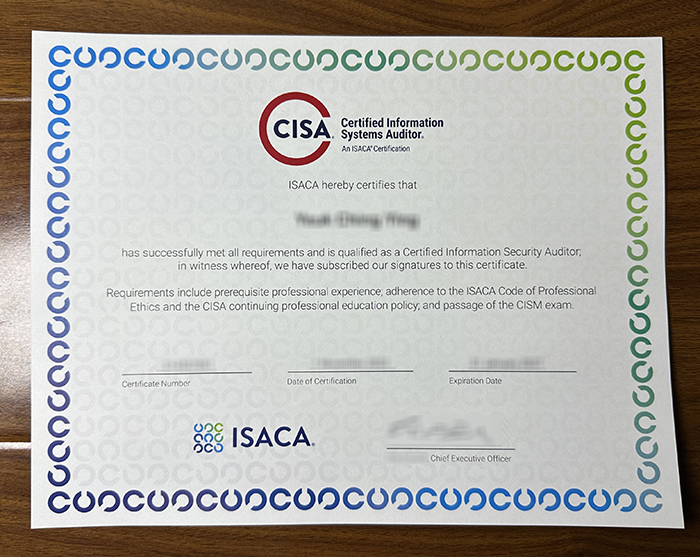 CISA Certificate11
