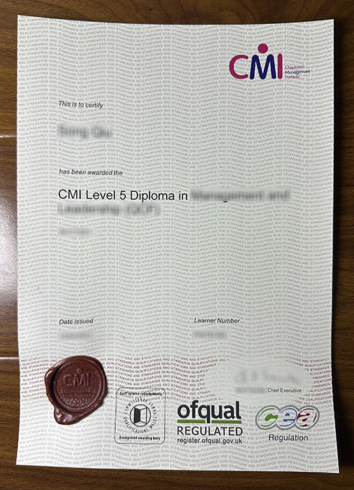 CMI certificate