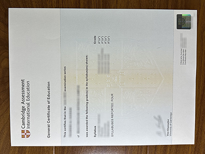 Cambridge GCE certificate1