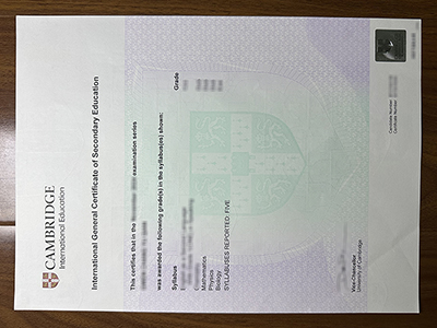Cambridge IGCSE certificate1