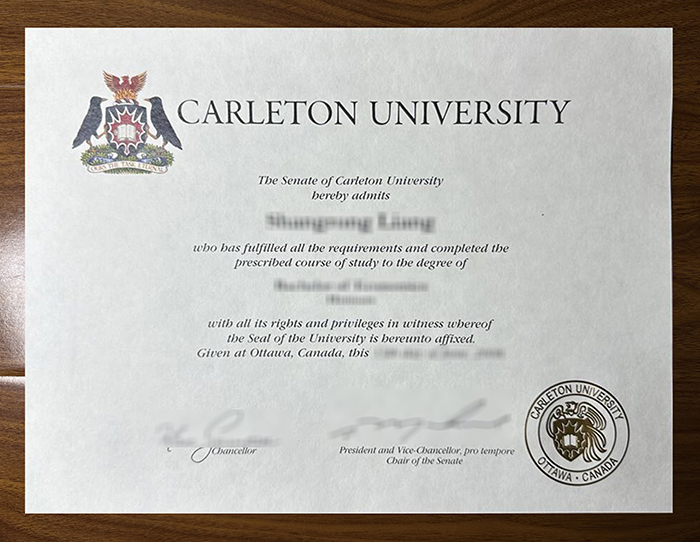 Carleton University diploma