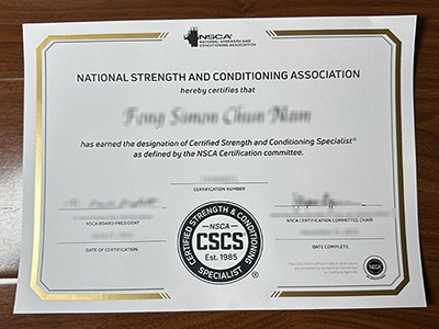 Certified Strength and Conditioning Specialist certificate1