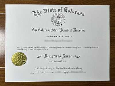 Colorado Registered Nurse certificate1