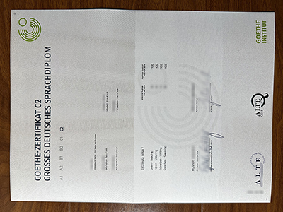 Goethe Zertifikat C2 certificate1