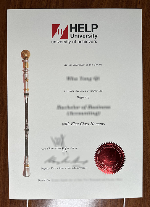 HELP University diploma