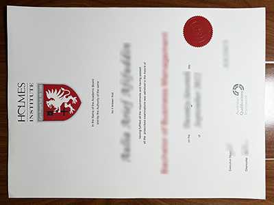Holmes Institute diploma1