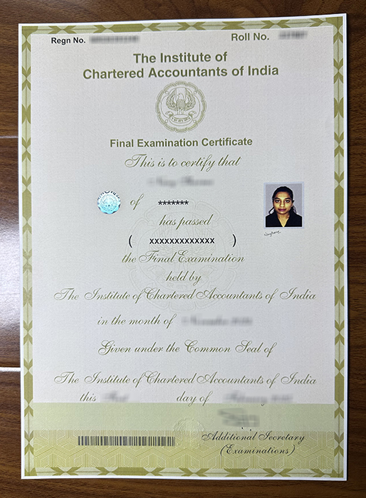 Indian CA certificate