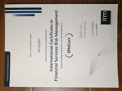 Institute of Risk Management Certificate1