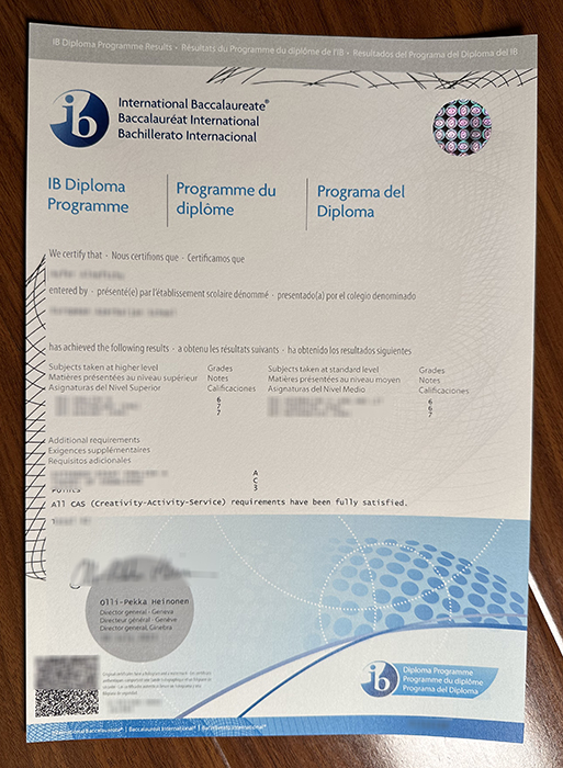 International Baccalaureate diploma