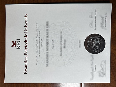 Kwantlen Polytechnic University diploma1